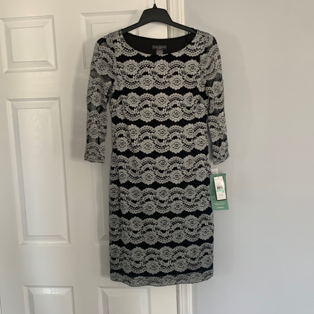 Black and silver dress